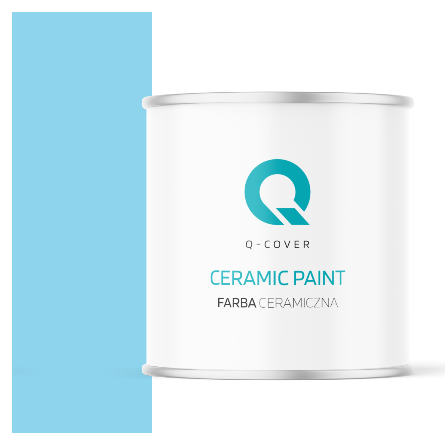Farba Ceramiczna Do Ścian i Sufitów Q-Cover Jasny niebieski H0361 Głęboki Mat 2L