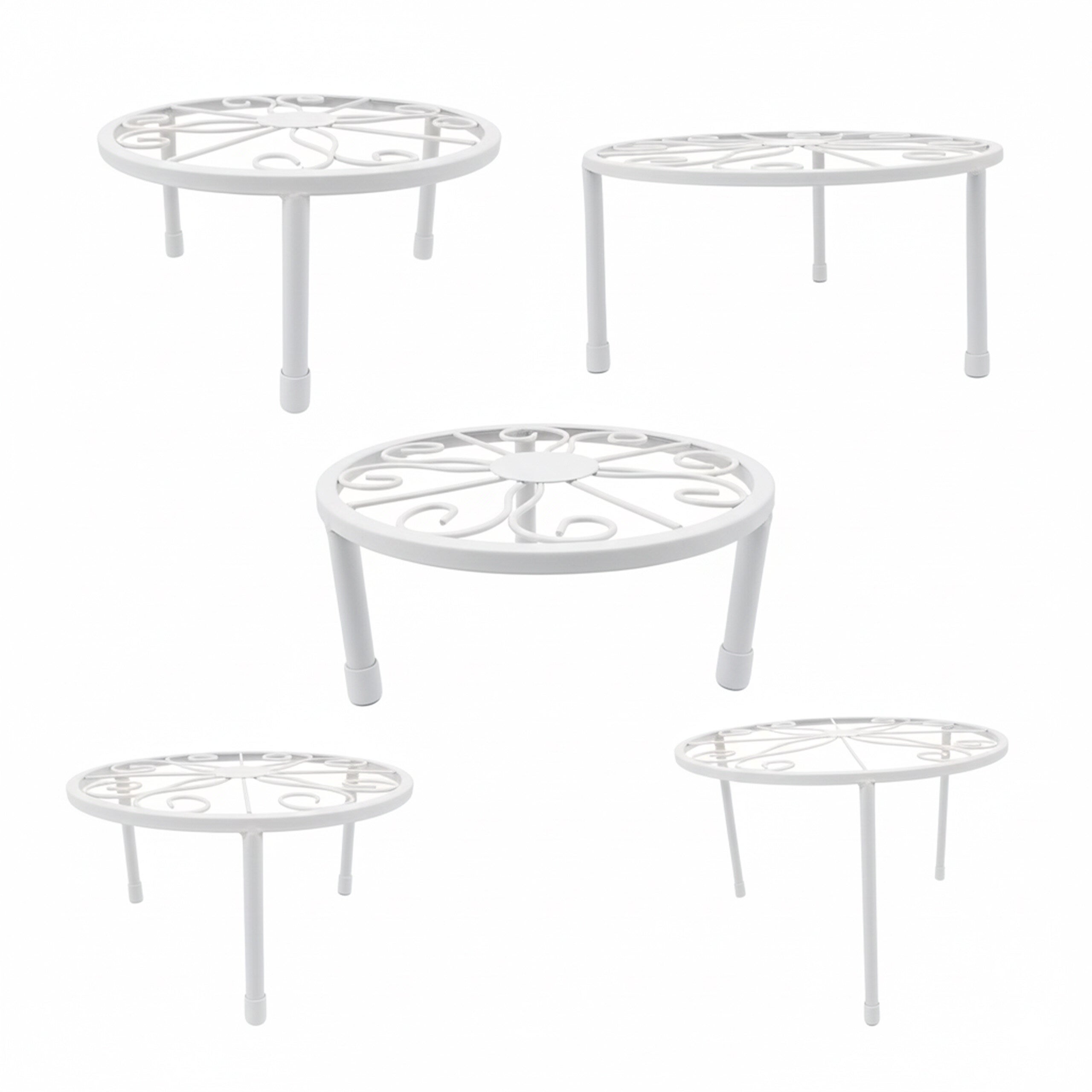 eupdd 16 Pezzi Sottovasi Rotondi Rosso: 16/20/24/28/32cm Sottovasi per Piante, per Giardini, Cortili e Balconi, Sottovaso Rotondo, sotto Vaso per Piante, Sottovaso per Interno ed Esterno