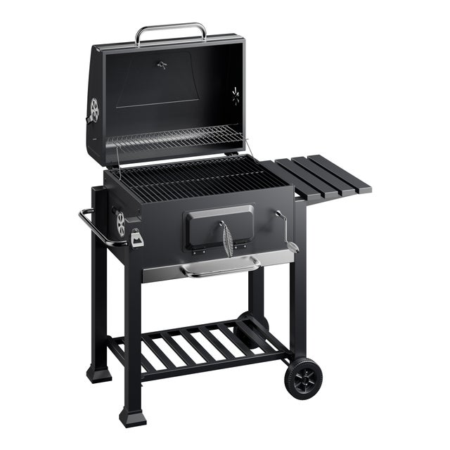 Barbecue au charbon en Acier Ø 15 cm Noir WILTEC