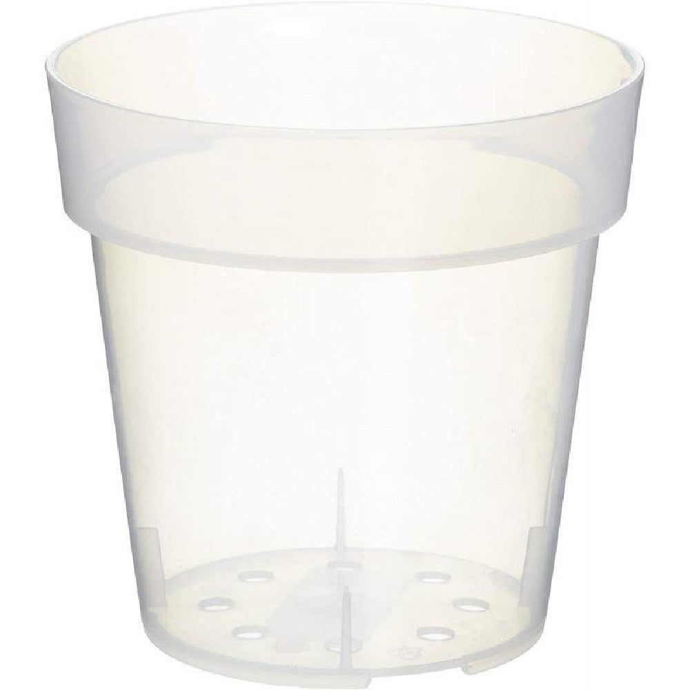 6 Vasi Trasparenti In Plastica Per Orchidee | Diametro 15 Cm E Altezza 14 Cm - Ideali Per Coltivazione - Foto 5