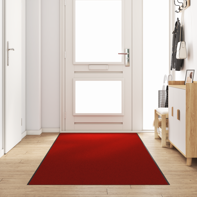 Dywanik wejściowy Czerwony i Czarny 120 x 350 cm 100% poliamid vidaXL