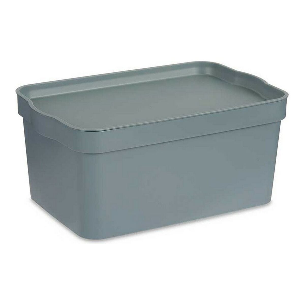 Scatola Portaoggetti In Plastica 2 Litri - 19x16.5x9 Cm - Verde - Per Casa O Ufficio - Foto 5