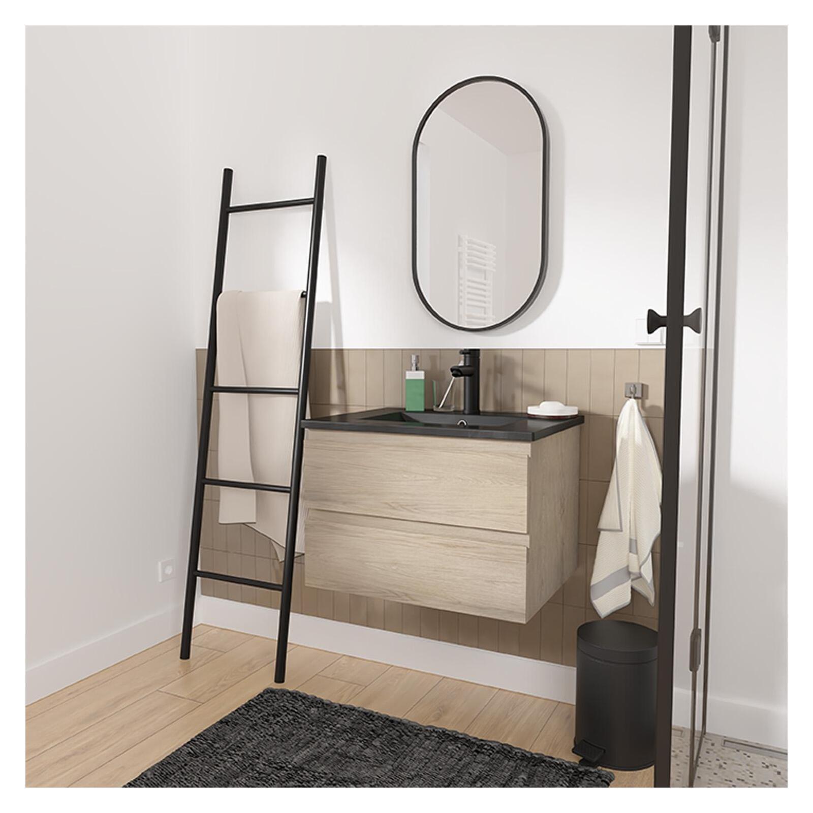 Meuble simple vasque 60cm SORRENTO + vasque - 4