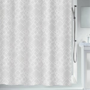 Spirella Tenda Doccia In Tessuto Poliestere 120x200 Cm – Grigio – Modello Elements, Elegante E Riciclato - 3