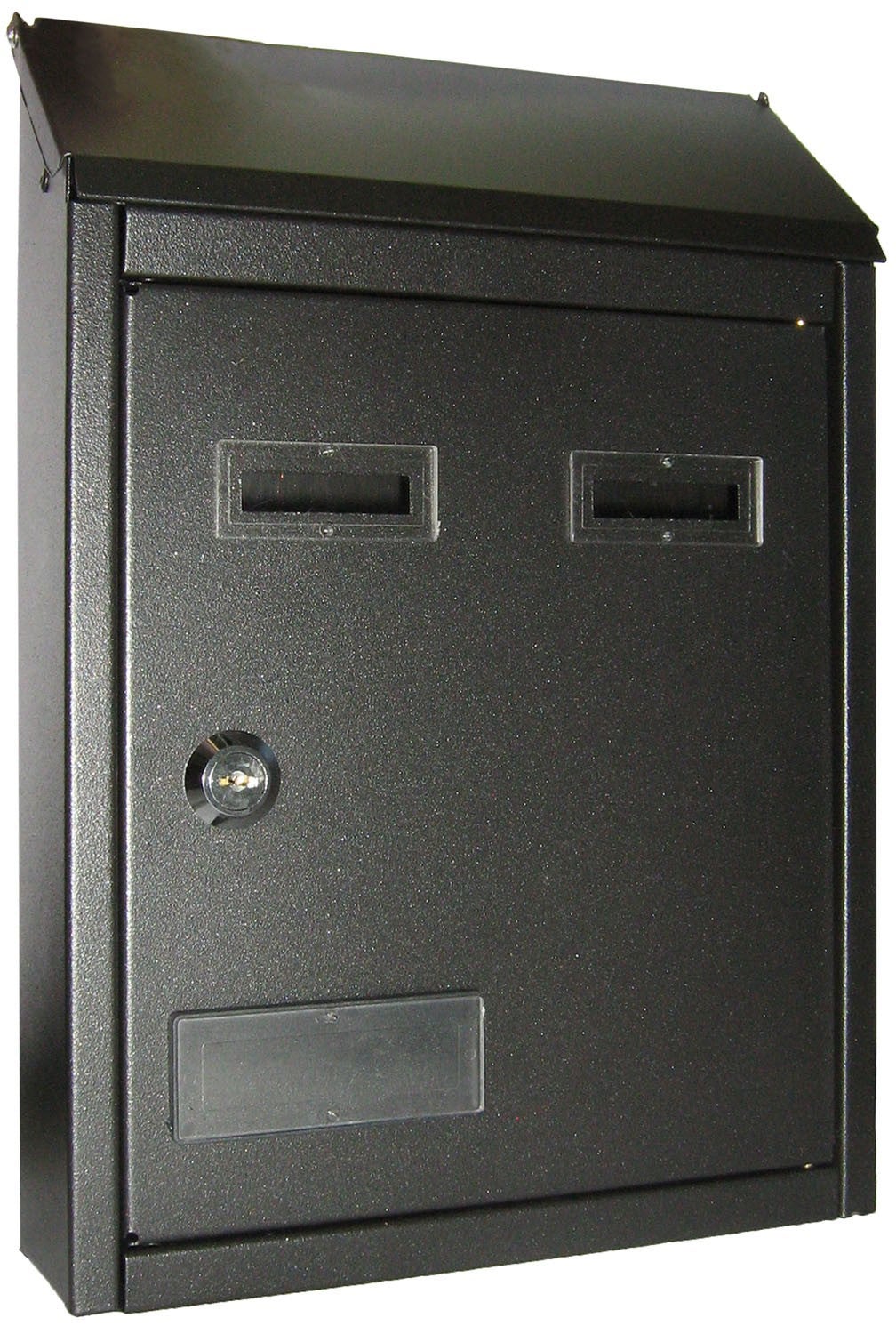 Caisson Boite Aux Lettres Brique 3 Haut Avec Toit Et Support Anthracite 201x37 5x38 Cm Hxlxp main image 1