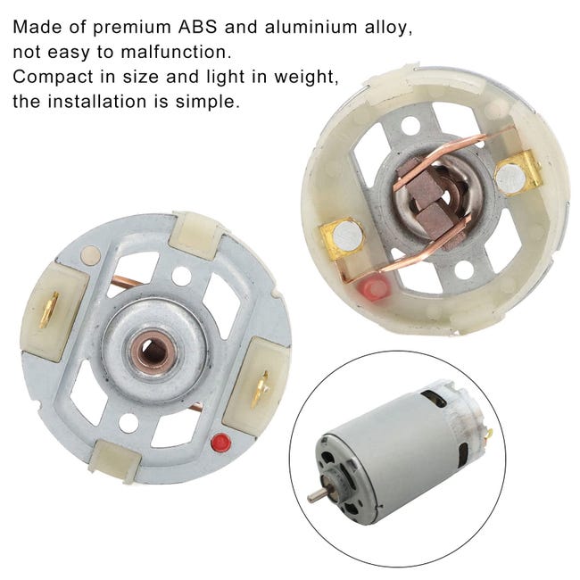 2 Pièces Support Balai Moteur Charbon RS550 - Accessoire Perceuse Visseuse Électrique