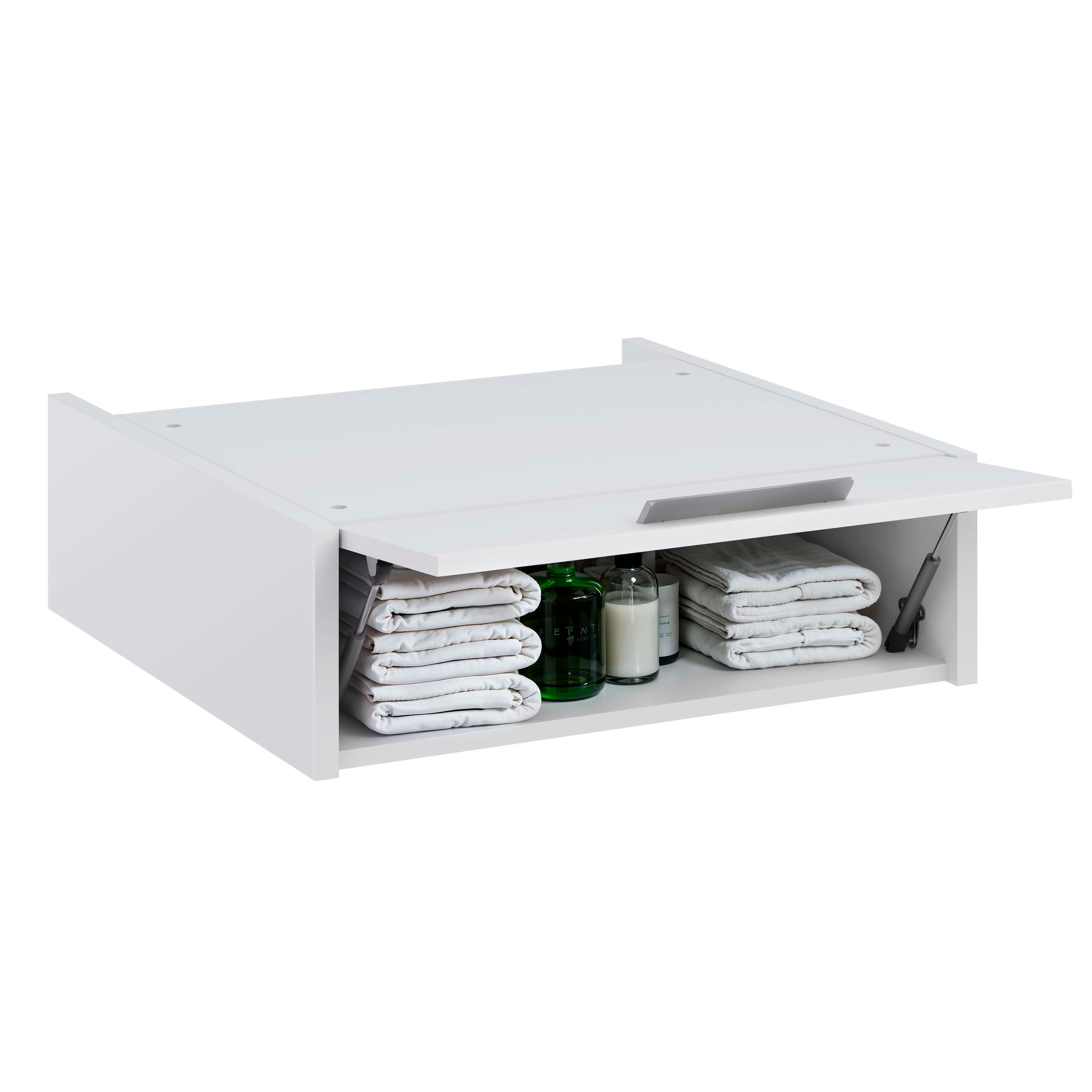 Mueble columna lavadora secadora con mueble alto T-BATH 67,2x208cm blanco esp.22 mm - 8