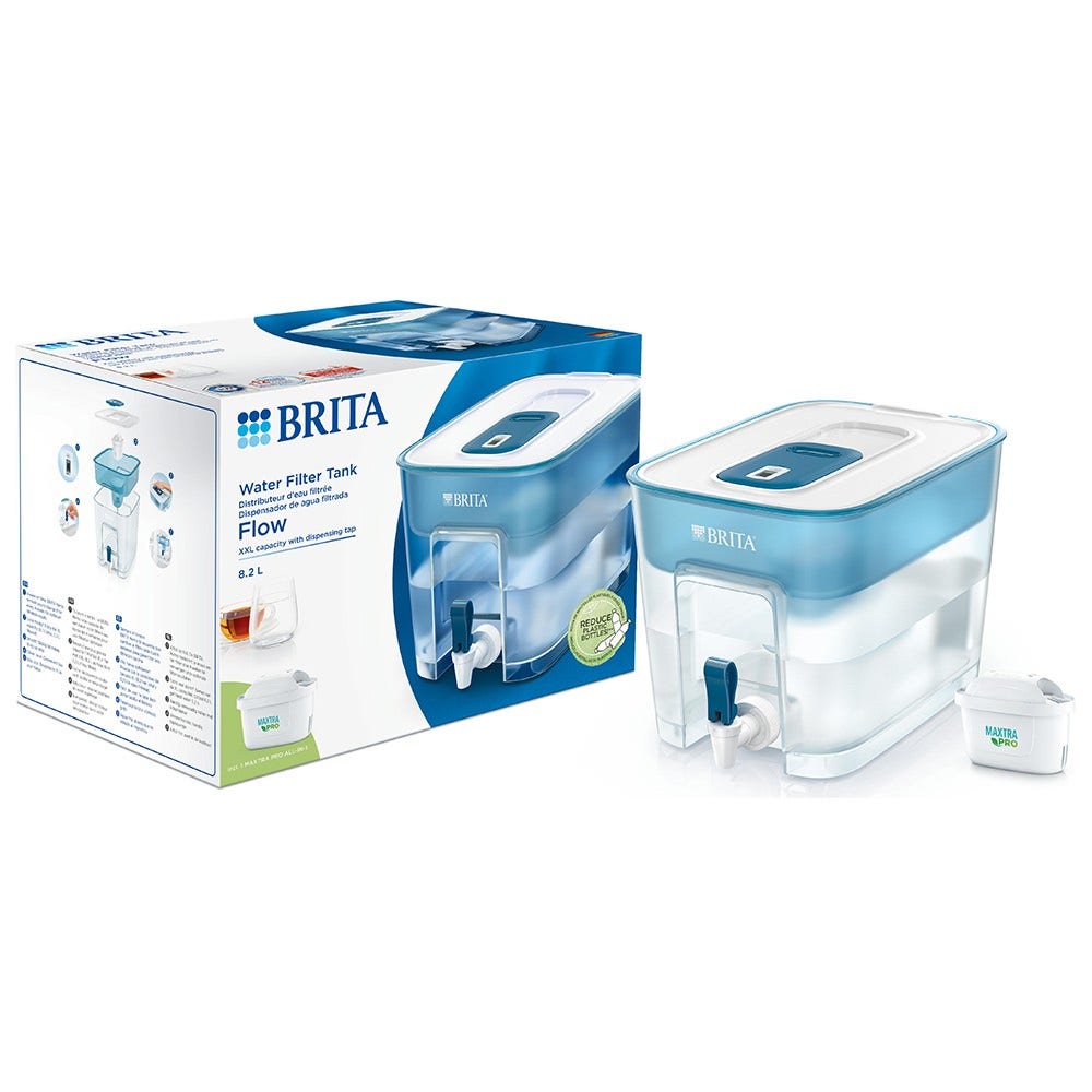 Dispenser Acqua BRITA Flow 8.2L - Con Filtro MAXTRA+, Riduce Cloro E Calcare, Erogatore A Spillatore - Foto 11