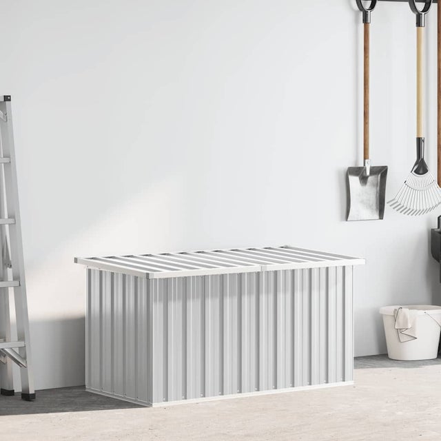 Caja de almacenaje para jardín gris 129x67x65 cm