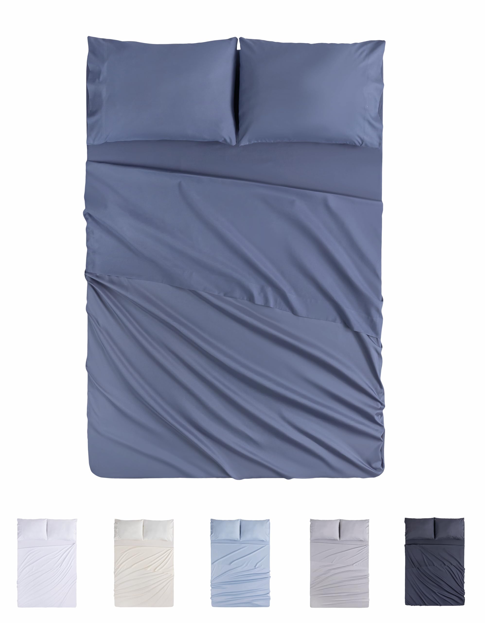 Todocama Set di lenzuola da 4 pezzi - 4002 - Lenzuolo con angoli Todocama Set di lenzuola da 4 pezzi - 4002 - Lenzuolo con angoli