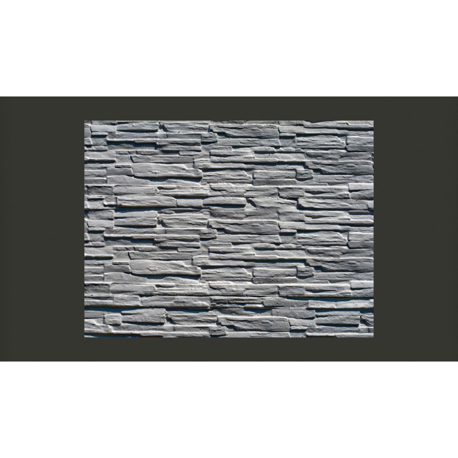 Papier peint mur de pierre grise - 400 x 309 cm - 2