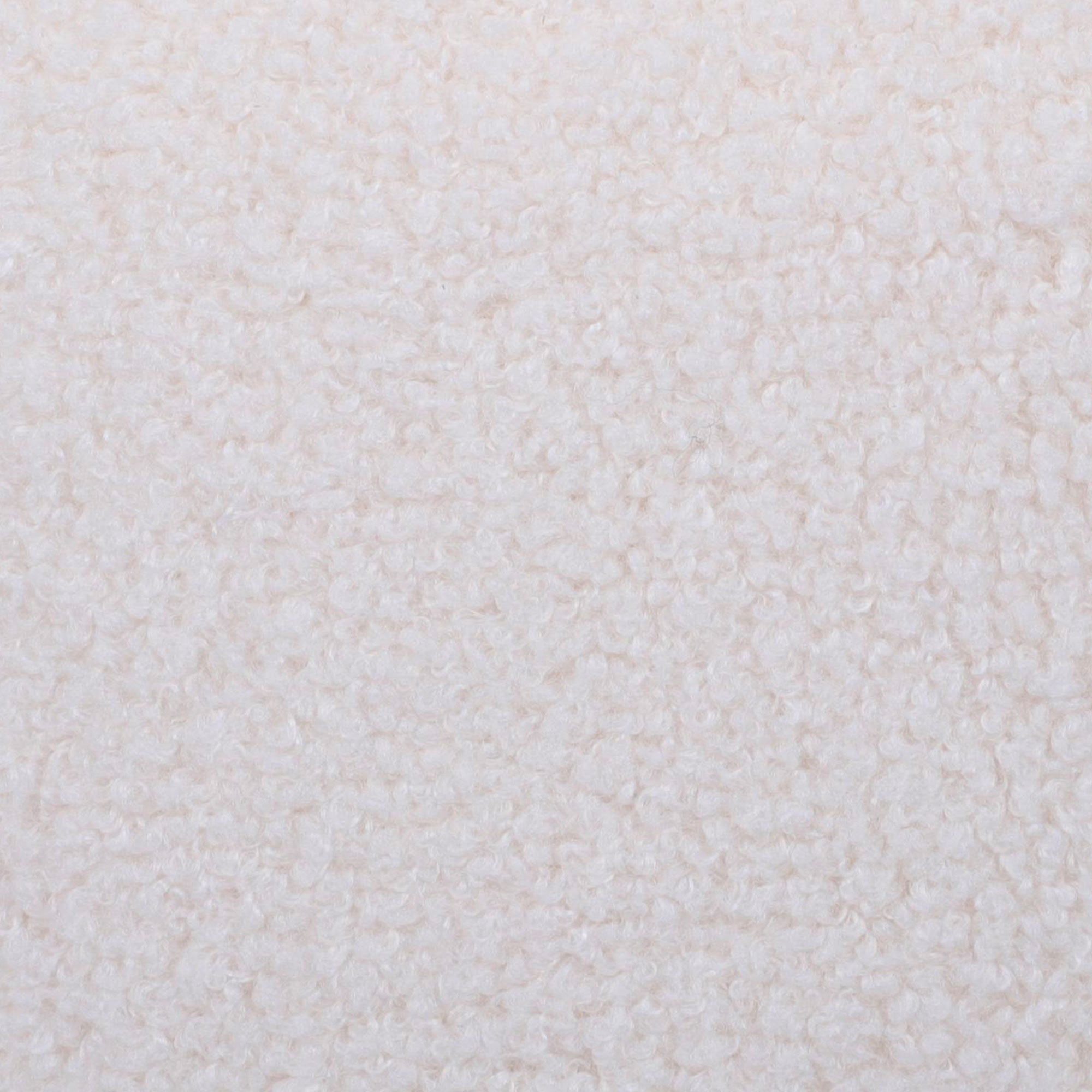 Pouf coffre ROMÉO tissu bouclette blanc - 9