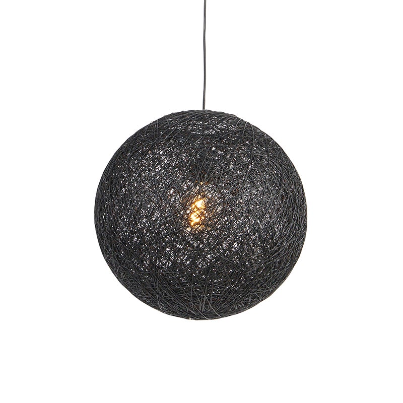 Lampa wisząca czarna 45 cm - Corda