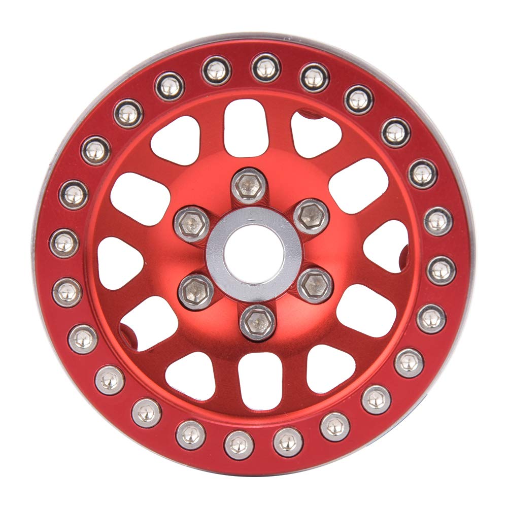 ACCESSOIRES DE MOYEU DE ROUE EN ALLIAGE D'ALUMINIUM D90 TRX4 RC CAR HAUTE RÉSISTANCE SCX10 90046 D90 TRX4 (Rouge) - 3