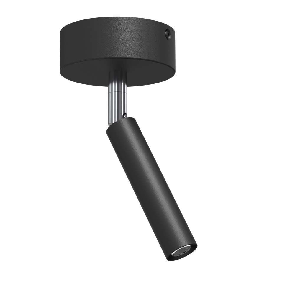 Reflektor sufitowy spot natynkowy Point okrągły czarny 1xG9x2.5W wym: 17,5 x 8 x 8 cm metal Brosline