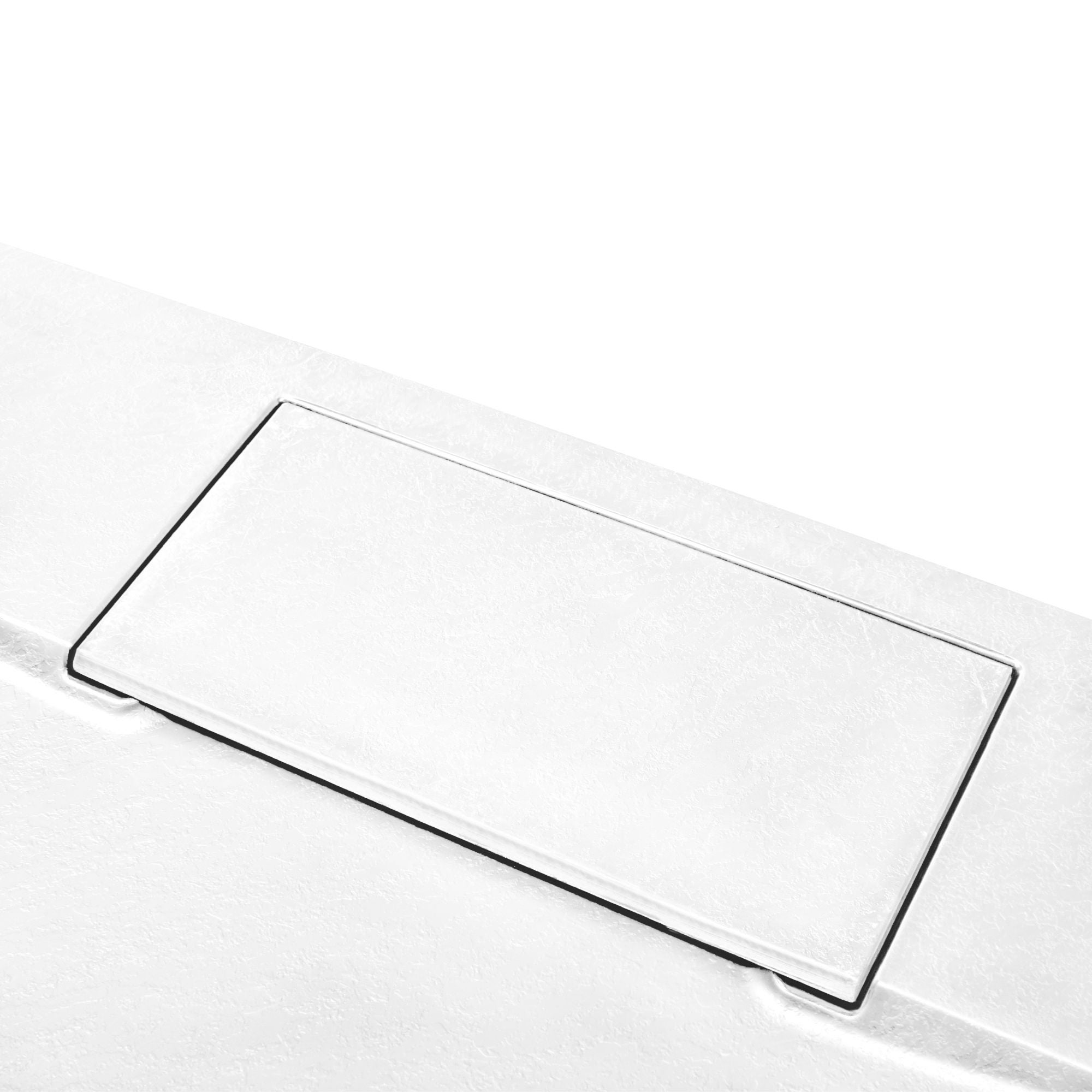 Schulte receveur de douche, 90x120x3,2cm, blanc, effet pierre, ultra léger antidérapant, rectangulaire, extra plat à poser ou encastrer, bac de douche - 5