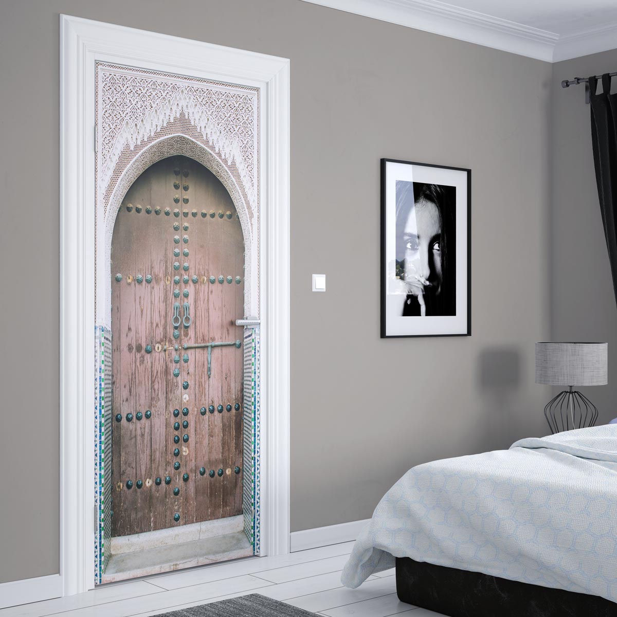 Sticker Porte Orientale En Bois 2 - Ref.sp66913562 | MPA Déco