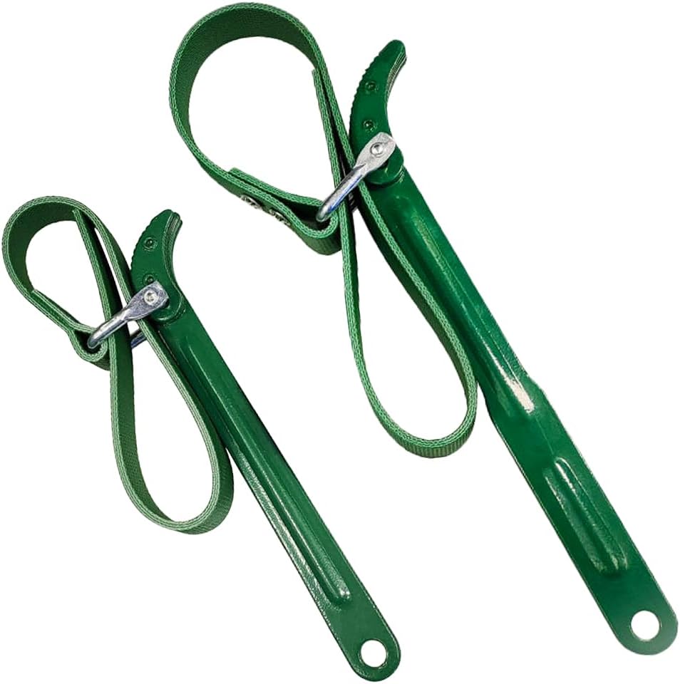 Zestaw 2 uniwersalnych kluczy paskowych z gumy o długości 30,5 cm i 20,3 cm - wielofunkcyjne narzędzie do otwierania słoików i rur hydraulicznych