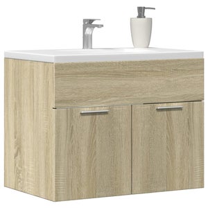 Mobile Sottolavabo Bagno Bianco 60x38.5x45 Cm In Truciolato - Con Cassetto, Facile Da Montare - 3