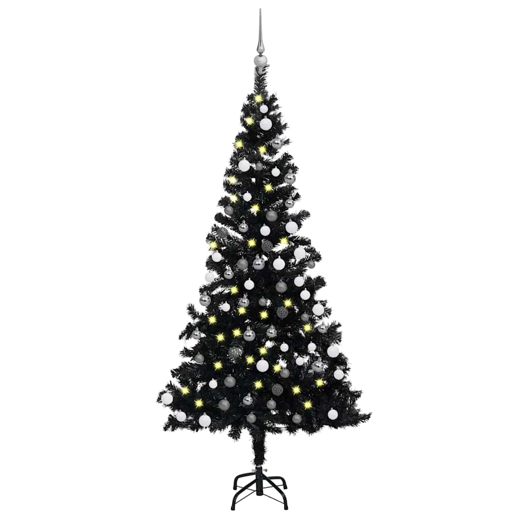 KADAX Pin Diamant Tronc Naturel PVC - Sapin Noël Artificiel 70 Cm 20 Branches 8 Couronnes Avec Support