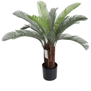vidaXL Palma Cycas Artificiale con Vaso, Verde, 160 cm, Legno Massiccio