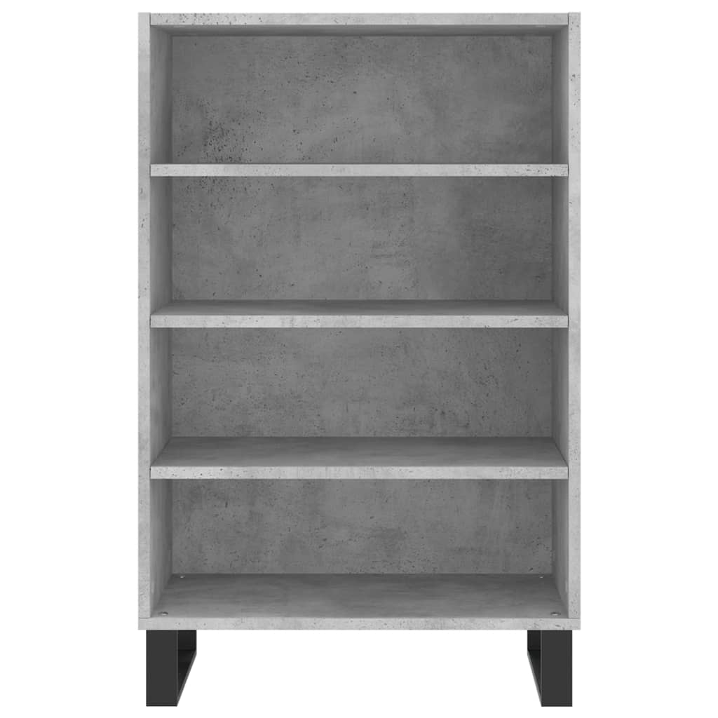 Credenza alta 57x35x90 cm in multistrato grigio cemento - 4