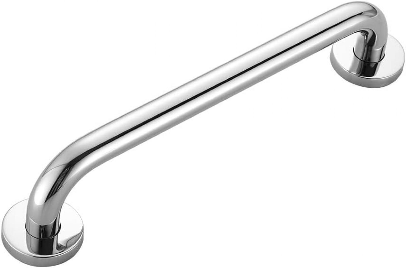 Poręcz prysznicowa ze stali nierdzewnej z uchwytem bezpieczeństwa do łazienki, 30 cm, srebrna