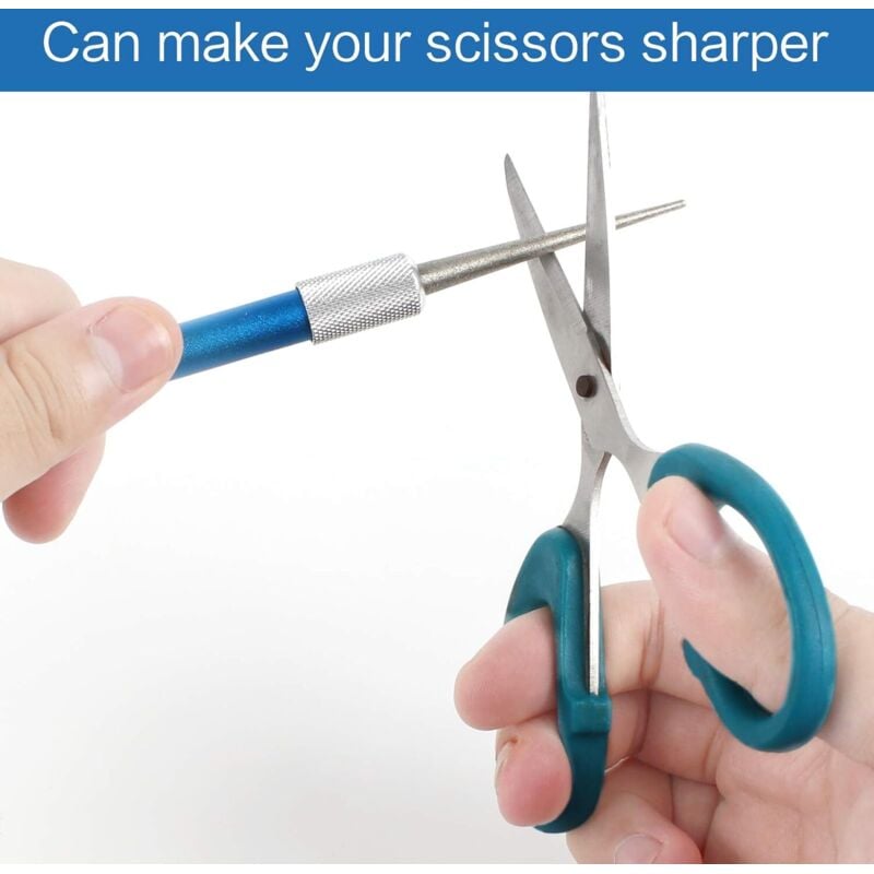 Penna per affilare, 2 pezzi di affilacoltelli portatili in diamante sono utilizzati per coltelli seghettati, il bastoncino per affilare in diamante ut - 3