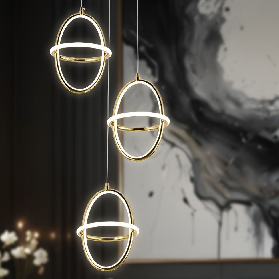 Lampa Sufitowa Wisząca Led Toolight G064-3Cpr Złoty - 2