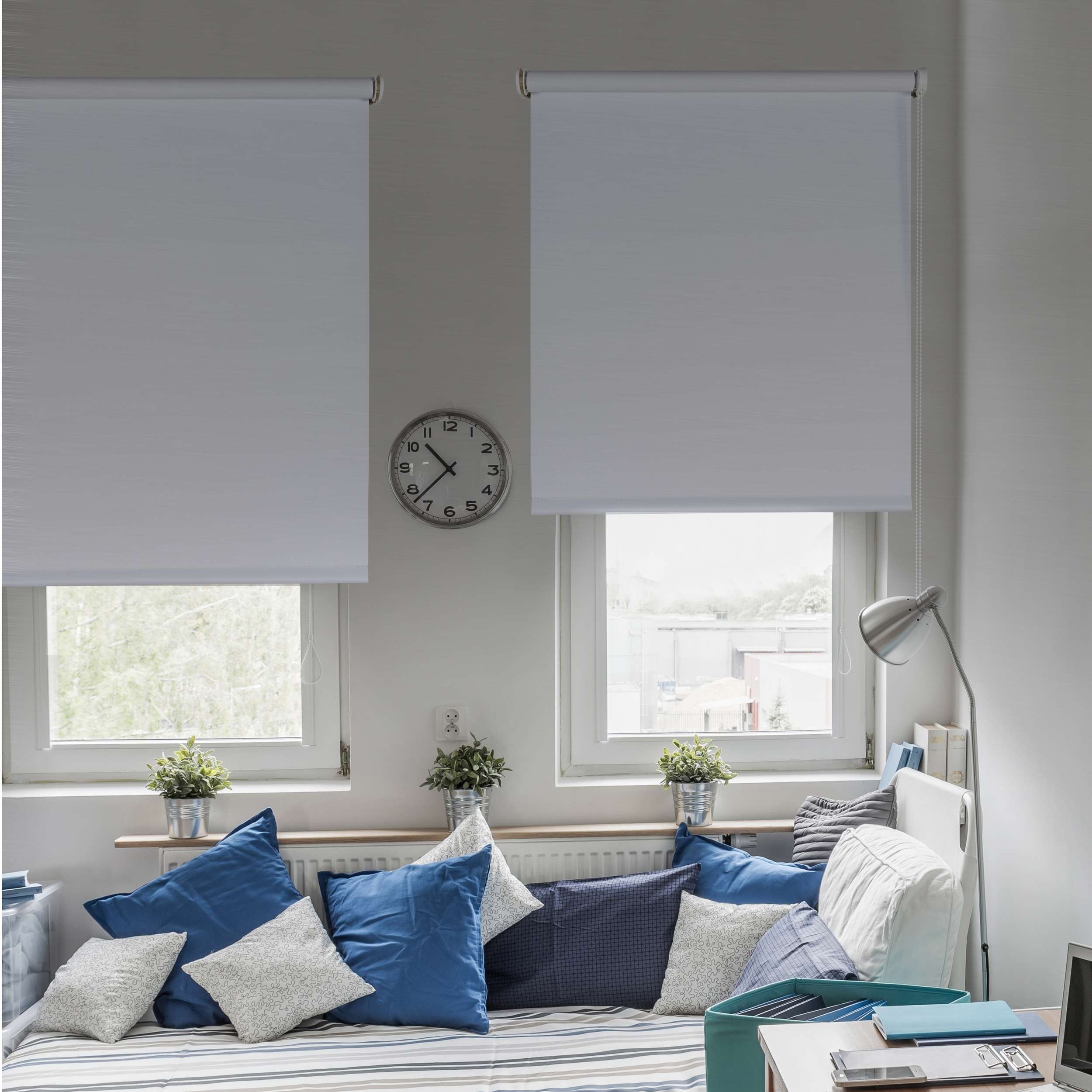 Tenda a rullo oscurante Moon Bianco 160x250 cm - 2