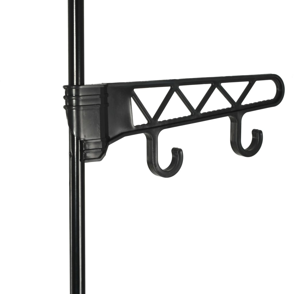 Porte-vêtements Acier et tissu non-tissé 55x28,5x175 cm Noir vidaXL - 5
