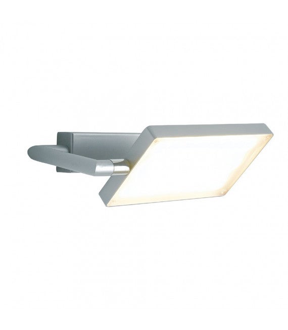 Potelet LED Rectangulaire Vision-EL 8W 4000K - Orientable, IP54, Gris Anthracite - Pour éclairage Extérieur