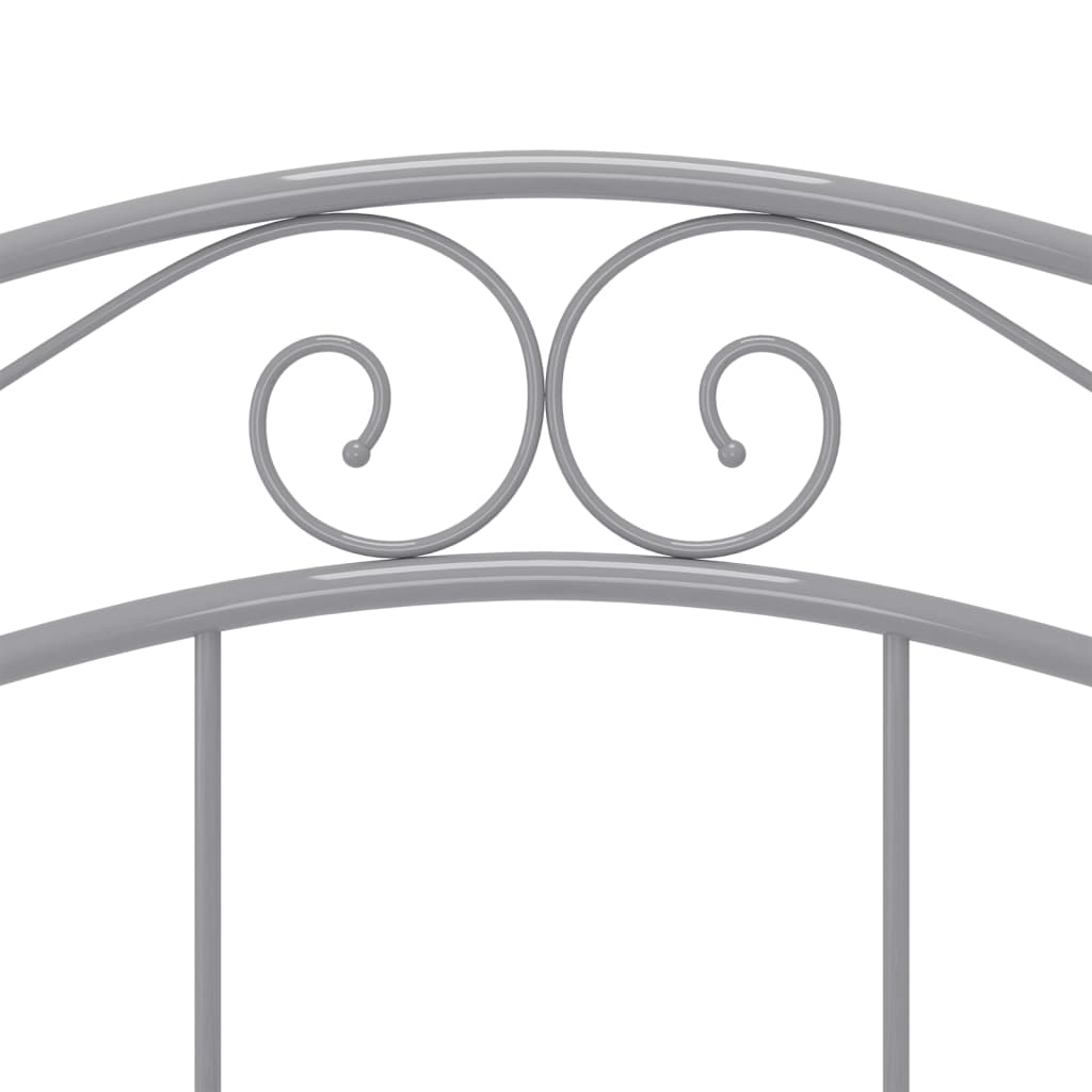 Cadre de lit sans matelas gris métal 120x200 cm vidaXL - 7