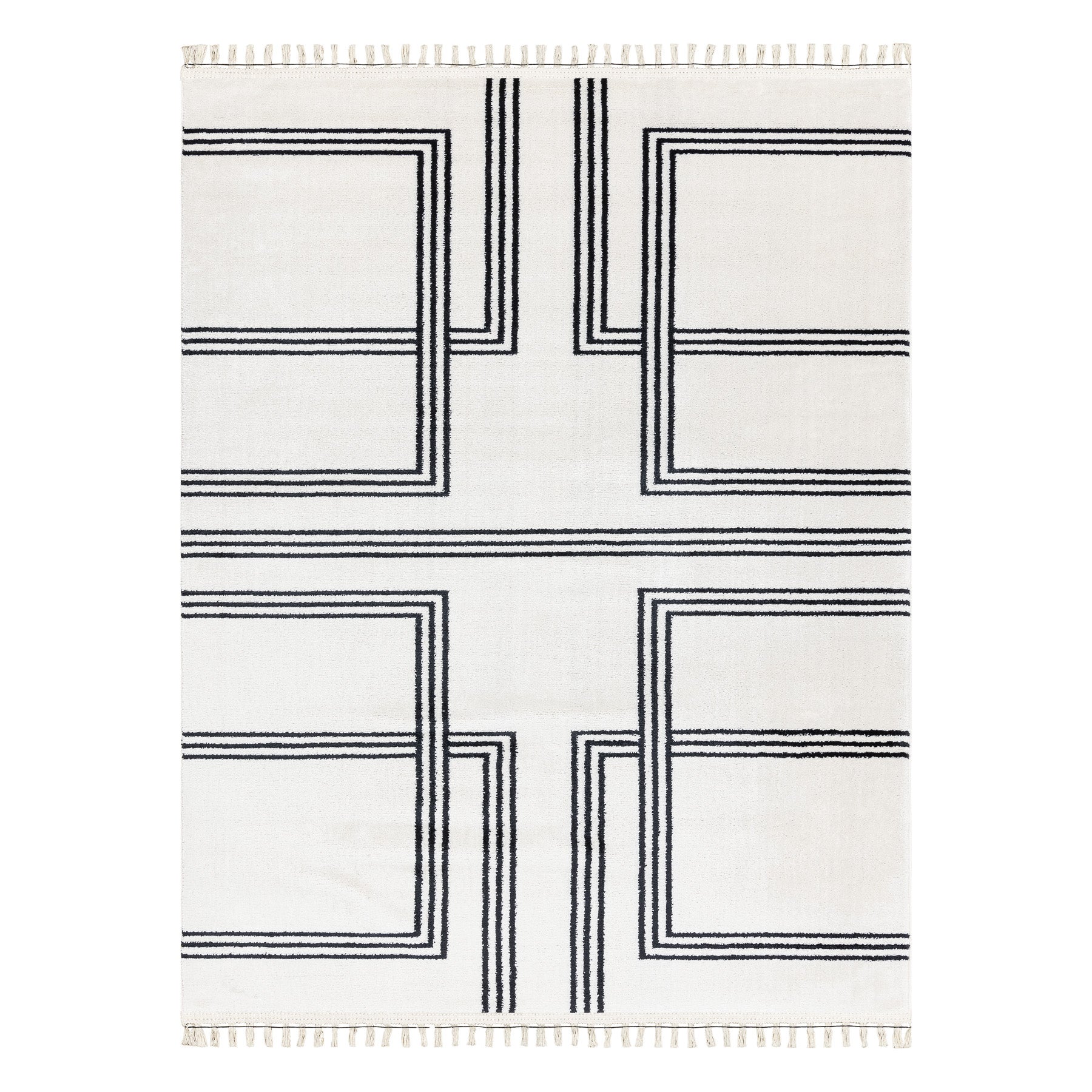 Tappeto AMOUR 53091C crema - Geometrico, linee moderno, elegante 118x180 cm - 3