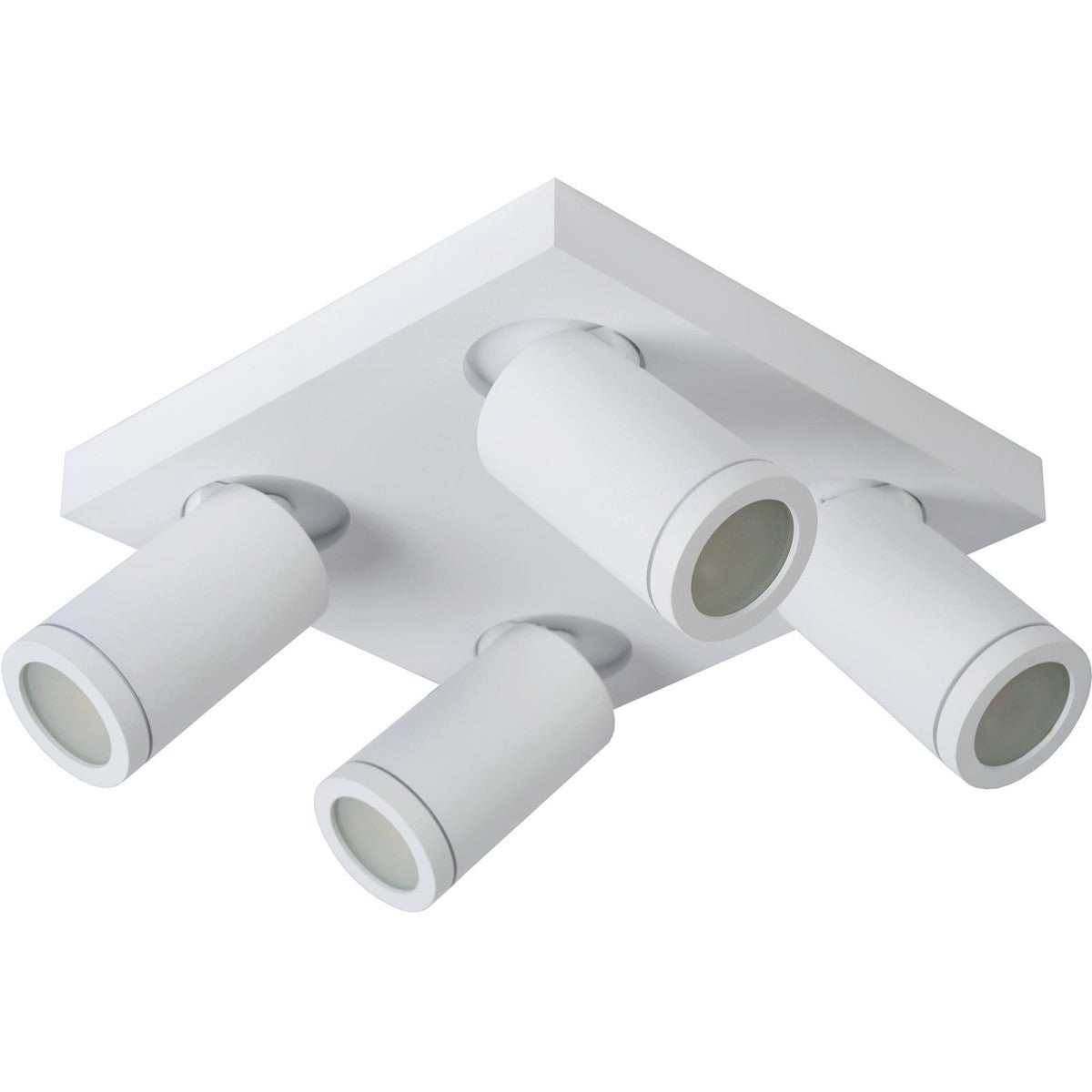 Lampa sufitowa TAYLOR czarna 4xGU10x5W aluminium wym:12,5x24x24cm IP44 Lucide