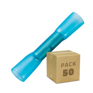 Lot De 10 Cosses De Connexion Thermorétractables Isolées Bleues - Marque LEM Select - Neuf