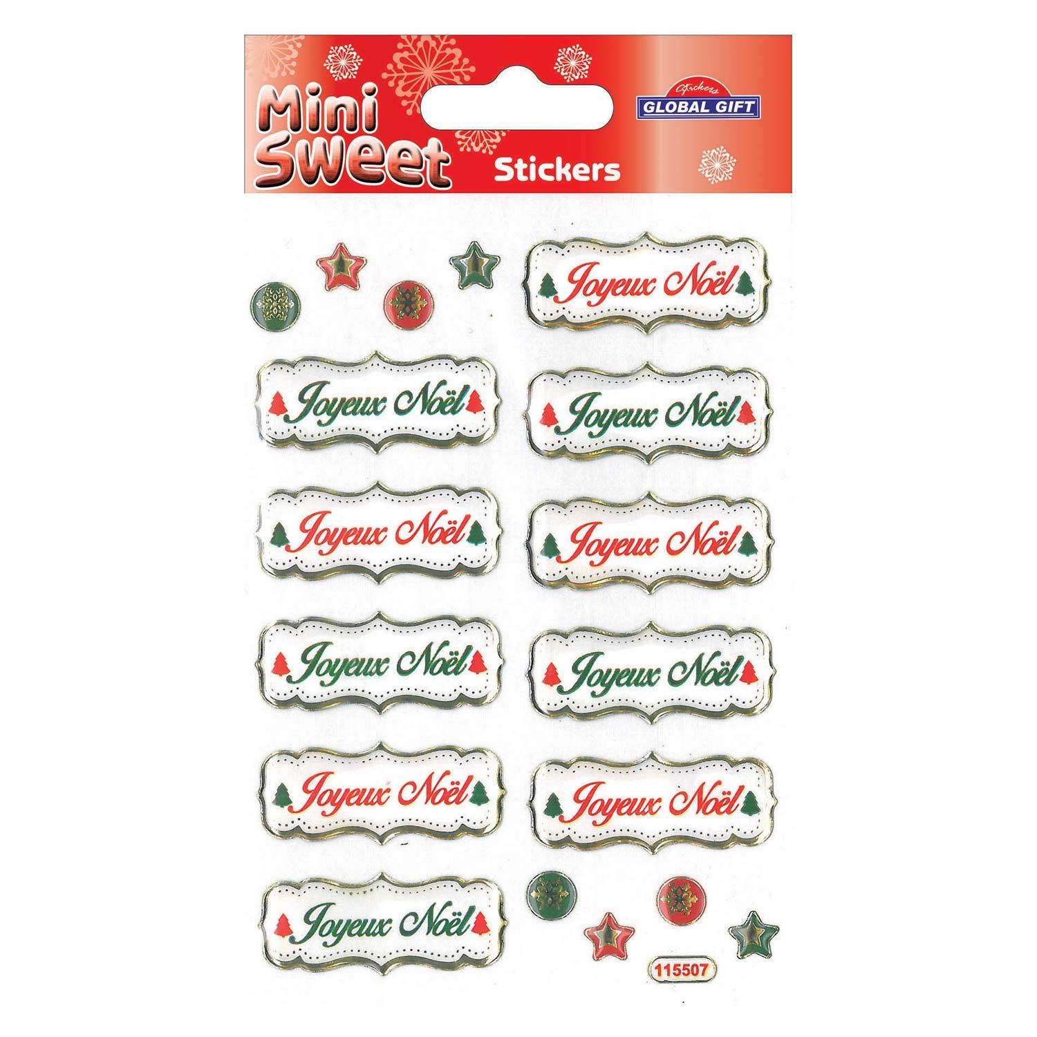 200 Étiquettes-cadeaux 'Joyeux Noël' & 'Plaisir D'offrir' - 9 Modèles - Neuf