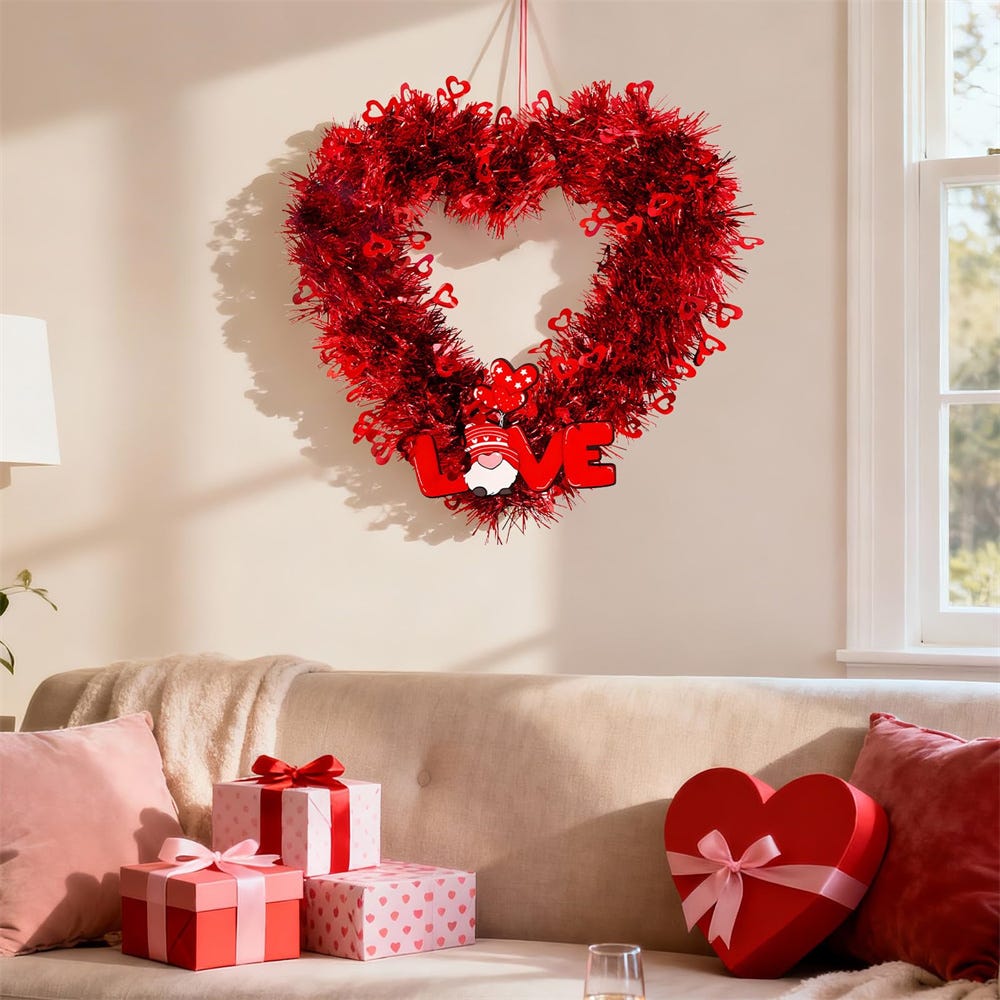 Cuore su bastoncino, spina decorativa a forma di cuore, decorazione per matrimonio, San Valentino, decorazione a cuore, 16 pezzi-12547 Cuore su bastoncino, spina decorativa a forma di cuore, decorazione per matrimonio, San Valentino, decorazione a cuore, 16 pezzi-12547