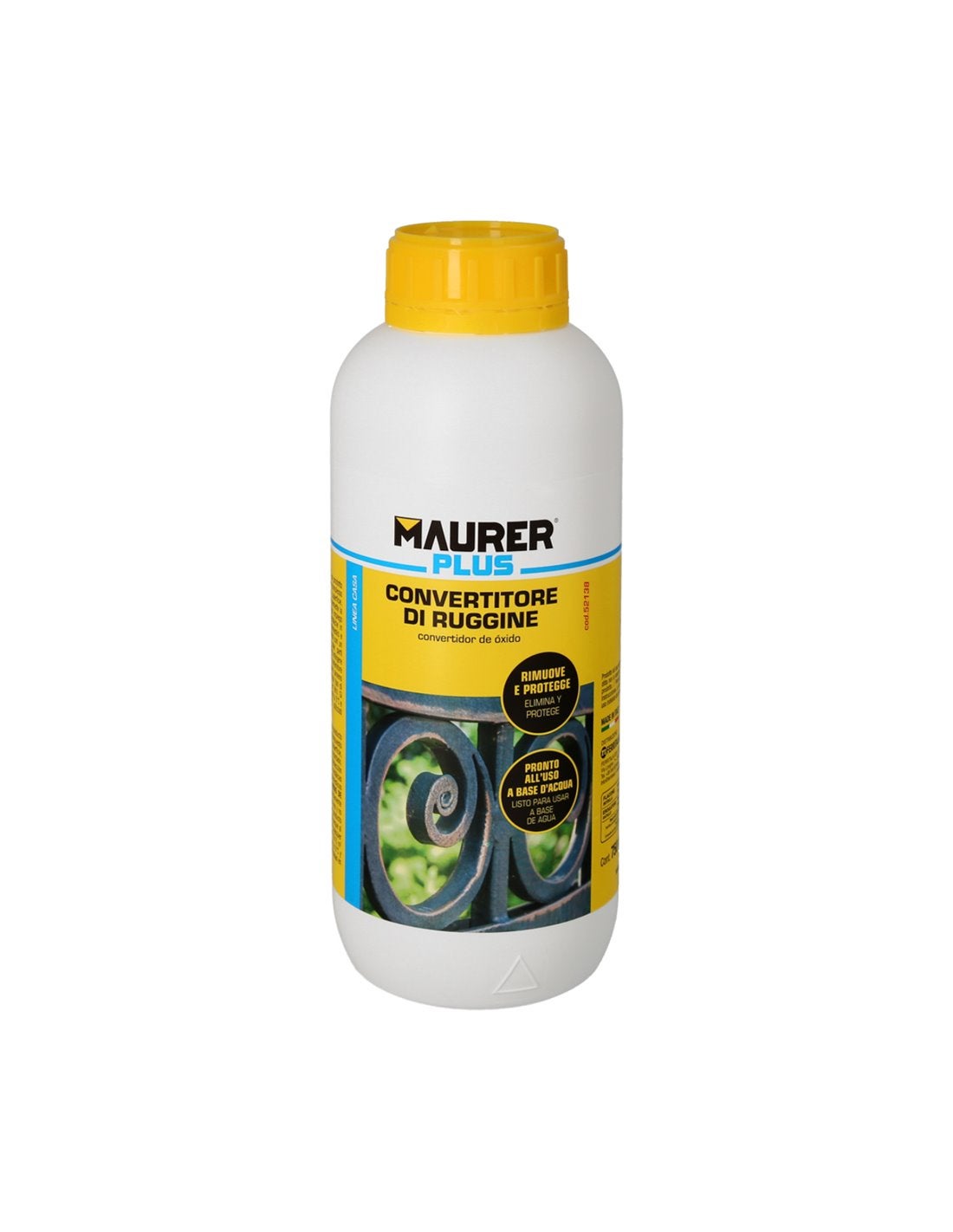 MAURER 5464278 Convertitore Di Ossido/Minio Per Ferro 250 Ml – Colore Mirtillo Rosso, Protezione Antiruggine