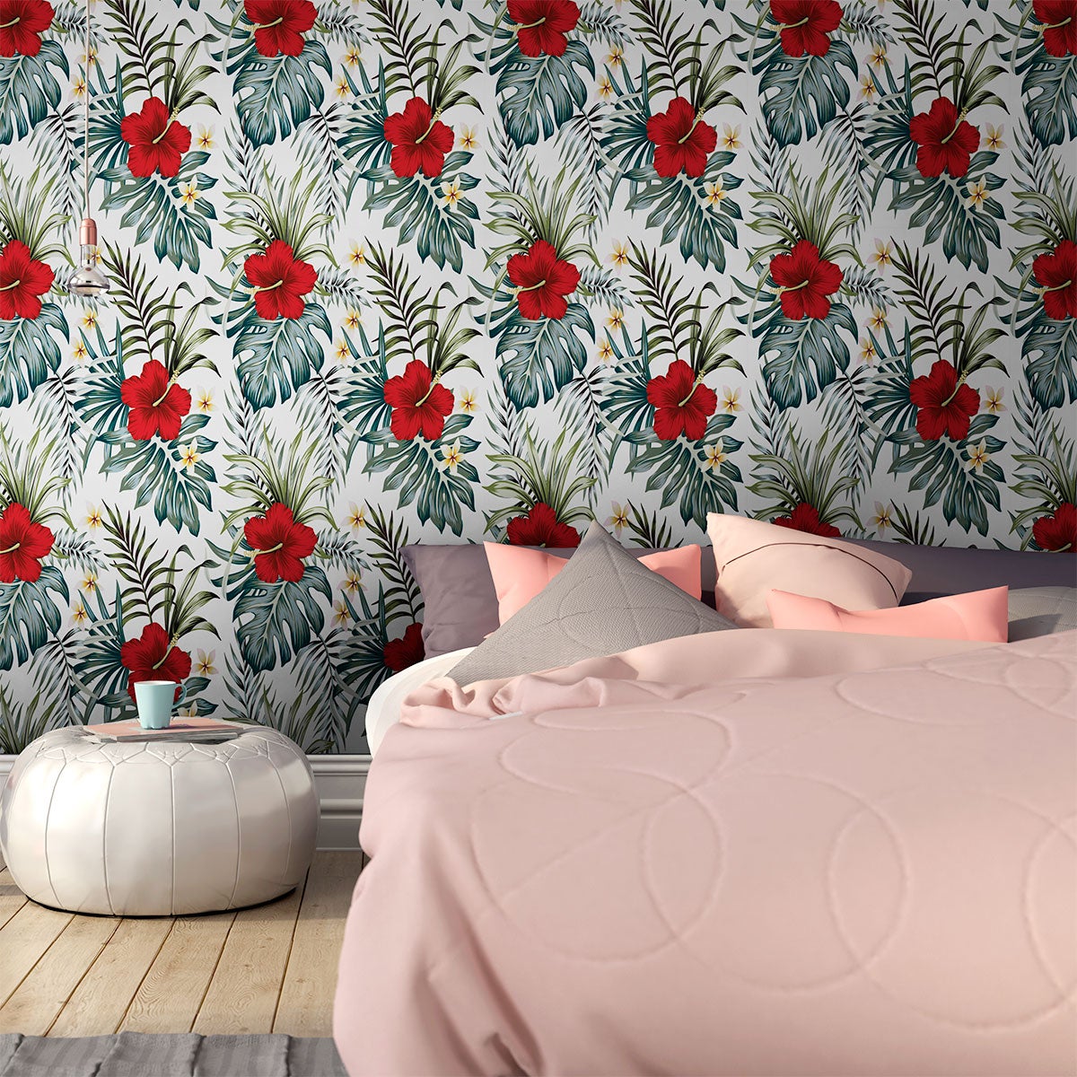 Adesivo carta da parati tropicale Porto Velho - Sticker adesivo - adesivi murali - 40x40cm - 5