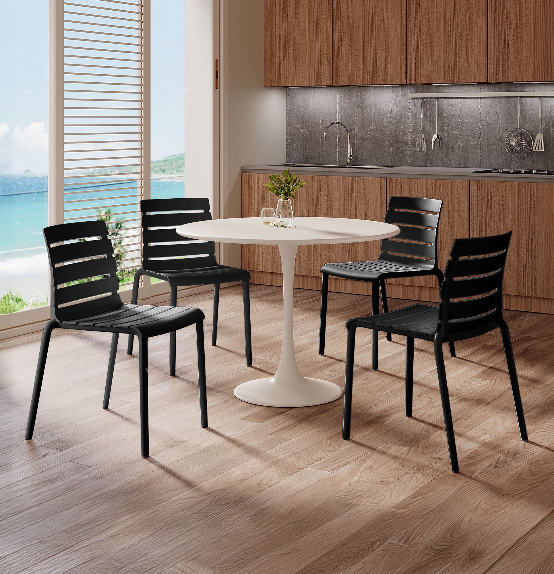 Sedia In Polipropilene Design Impilabile - Venere - Foto 3