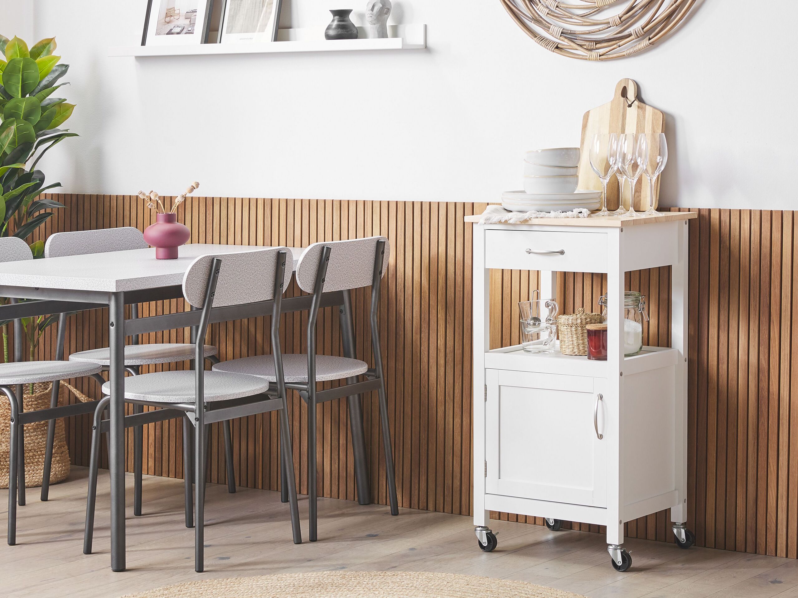 Carrello portavivande SIENA Bianco - 2