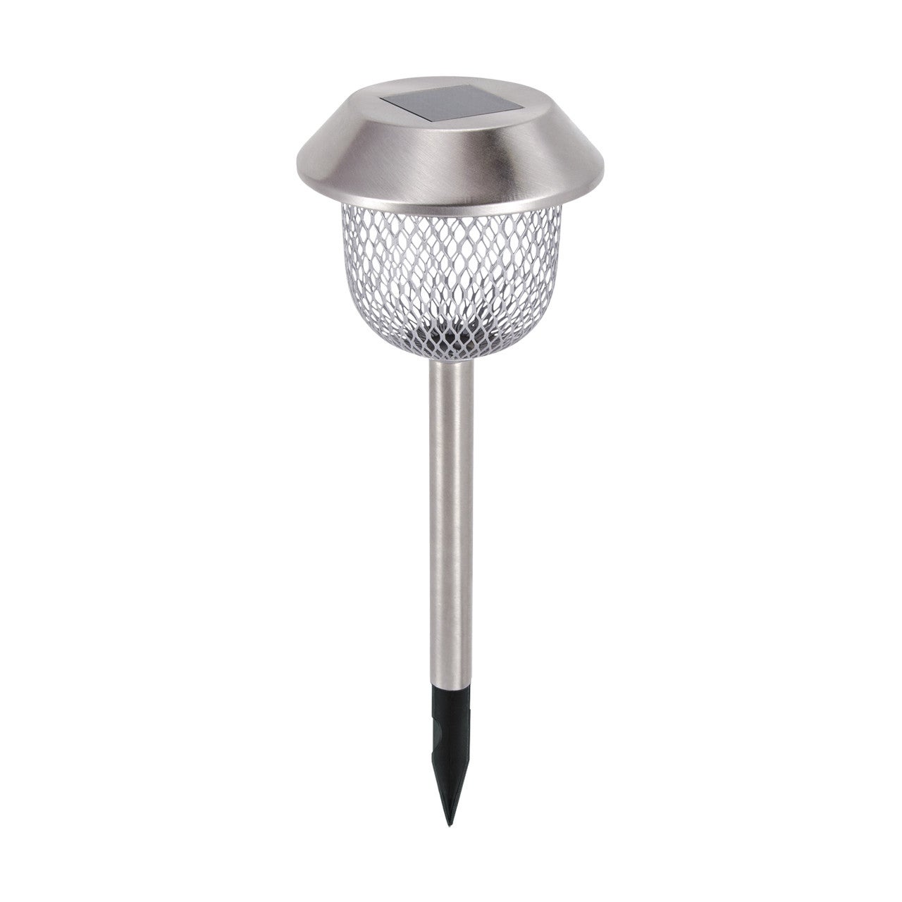 Lampa gruntowa wbijana solarna Tulip chromowana LED 0.06W 6500K 1lm wym: 36 x 12 x 12 cm metal Struhm
