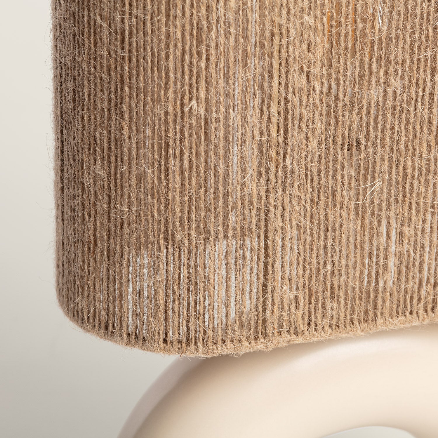 Ledkia Lámpara de Mesa Cerámica y Cuerda Natural Callie Beige - 2