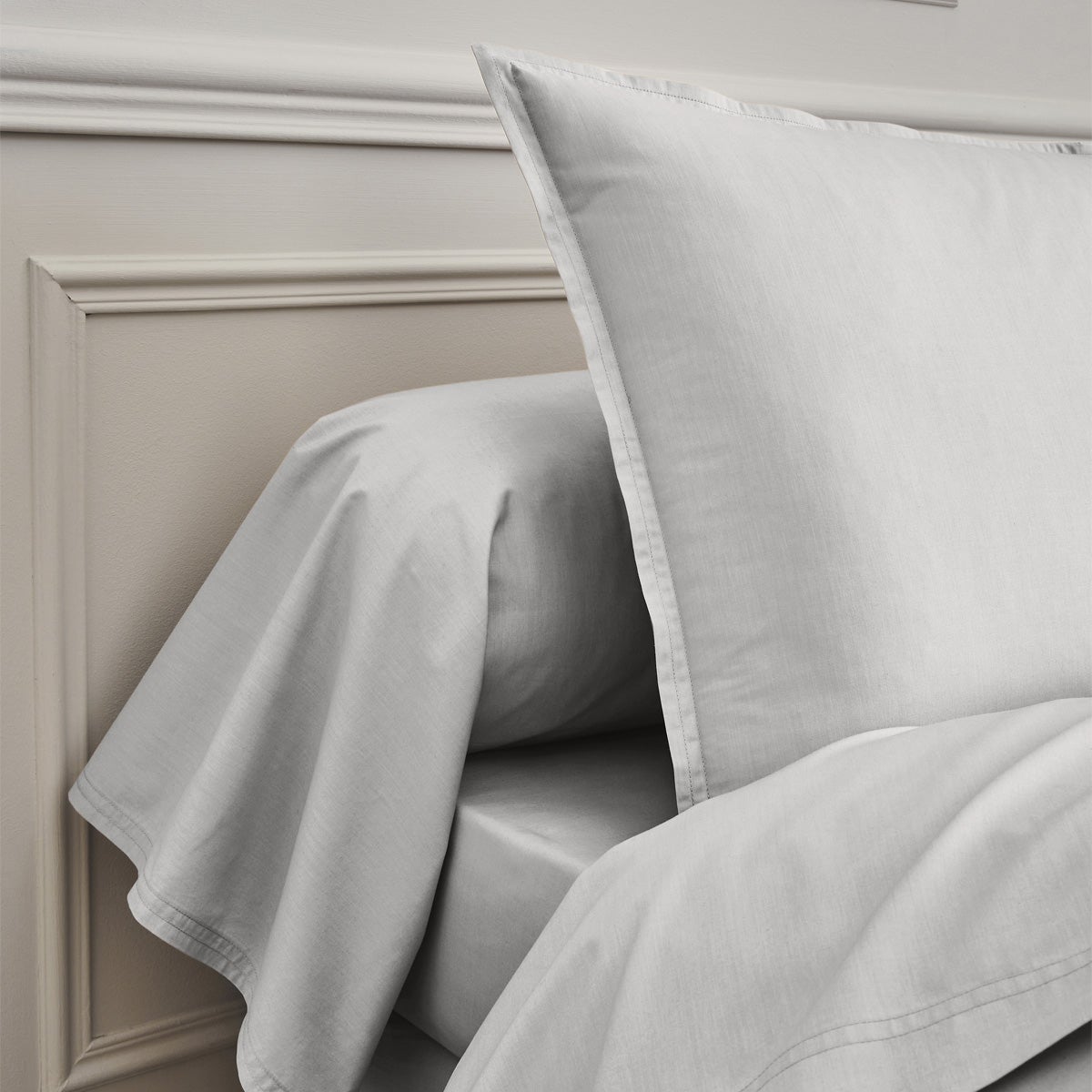 Drap housse uni têtes et pieds relevables en percale de coton, Première - 3