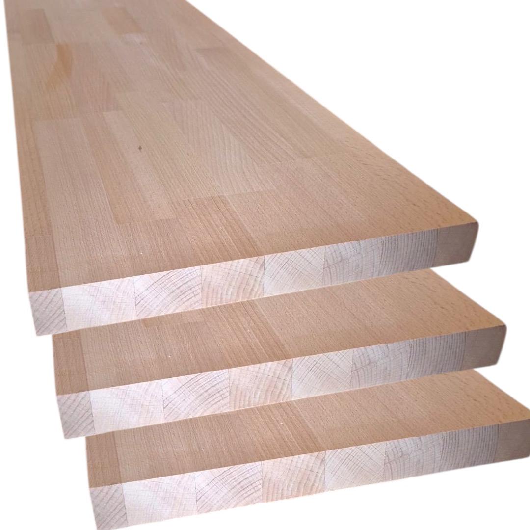 6 gradini in legno di faggio 3x30x100 cm - 5