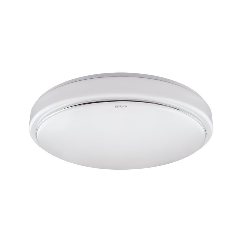 Plafon Sola okrągły biały LED 12W 4000K 1120lm wym: 8 x 26 cm IP44 tworzywo sztuczne Struhm