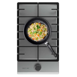 Plaque De Gaz 4 Feux Cecotec Bolero Squad G 4400S - Inox, 8 KW, Brûleur WOK Triple, Allumage électronique