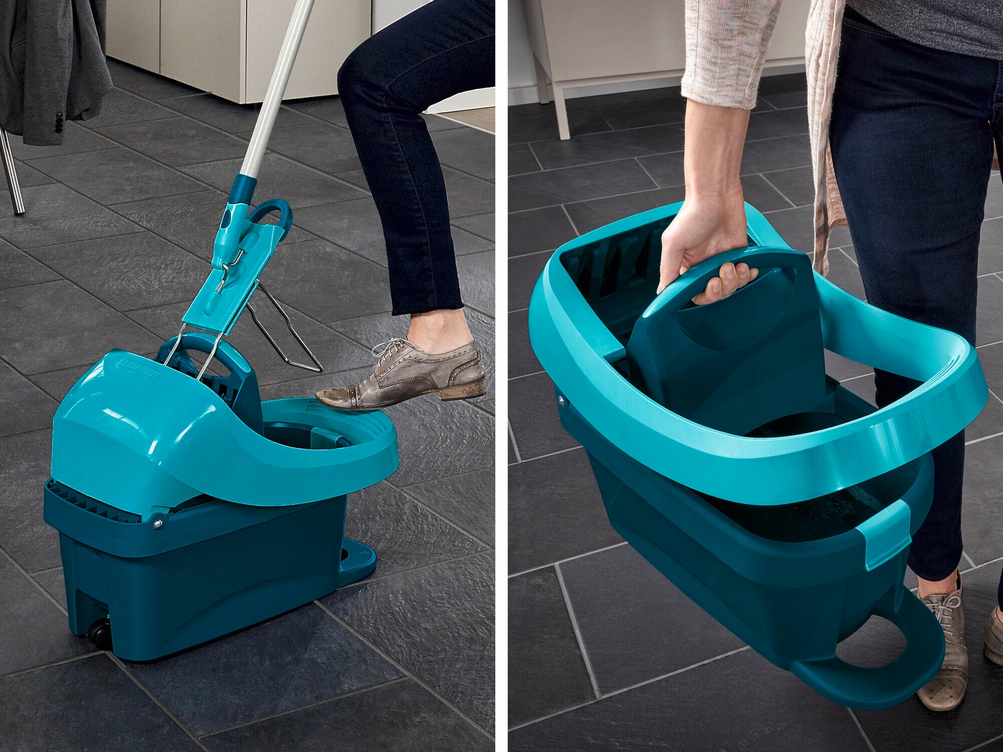 Leifheit 55076 seau et système de lavage Vert - 4