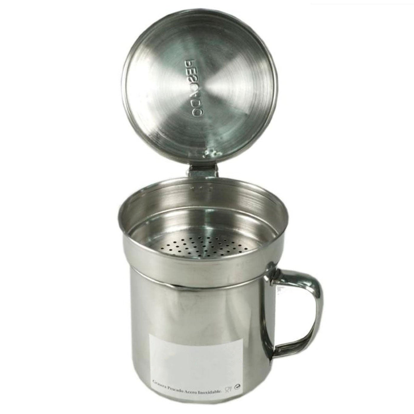 Grasera Inoxidable 500 Ml 10x11 Cm Con Diseño De Pescado - Ideal Para Horno Y Cocina